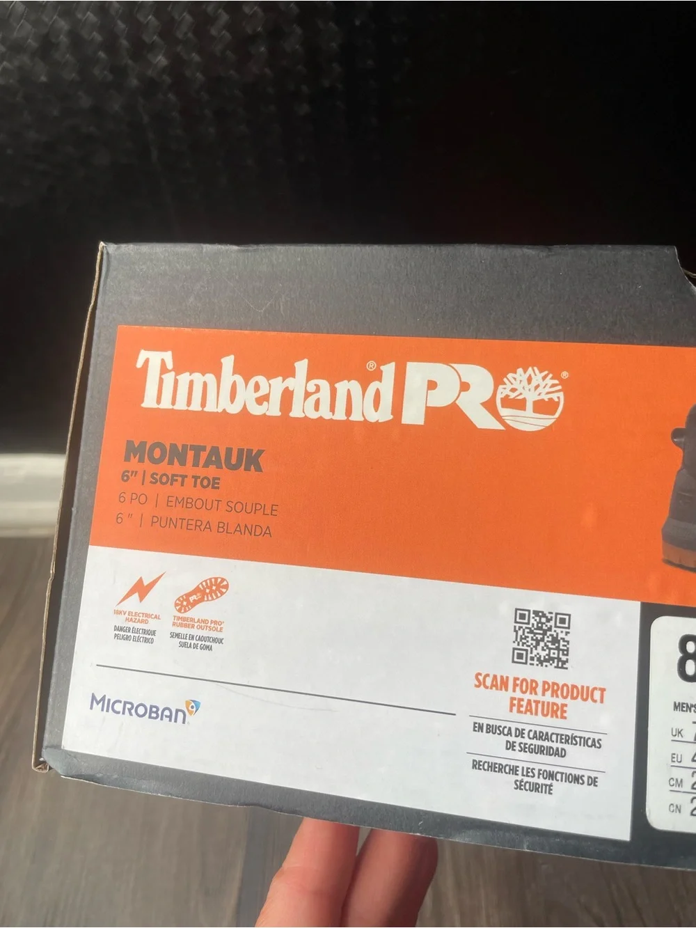 Timberland PRO Men's Black Work Boots with Tan Outsole